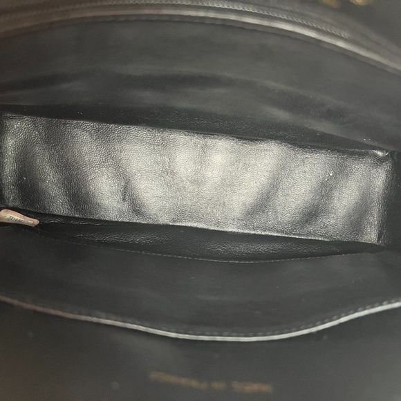 CHANEL Black Crossbody Bag with Gold Accents - Picture 10 of 13